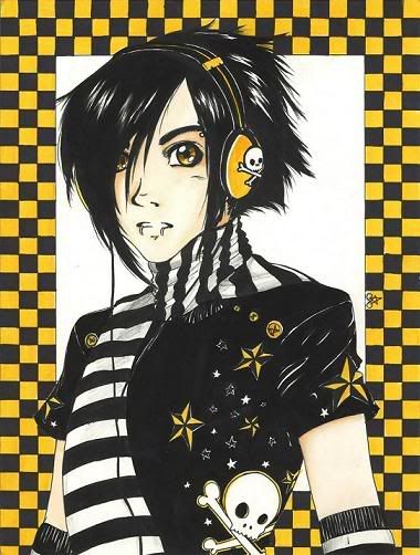 Emo_Boy_by_XxdecomposerxX.jpg yellow and black anime boy emo image by DementiaSpade