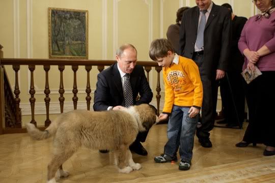 Пятилетний мальчик помог Путину назвать собаку 