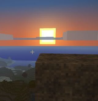 Cube sunset