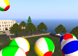 toys,beach balls,beach,Second Life,virtual worlds,griefing,sandbox