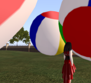 toys,beach balls,beach,Second Life,virtual worlds,griefing,sandbox