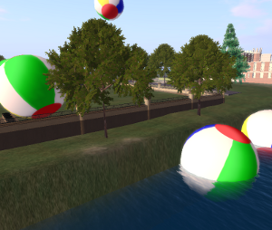 toys,beach balls,beach,Second Life,virtual worlds,griefing,sandbox