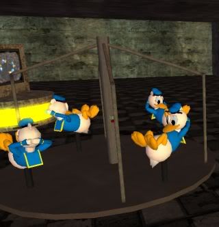 Donald the Duck,Disney,playground,weirdness,media,virtual Worlds,Second Life