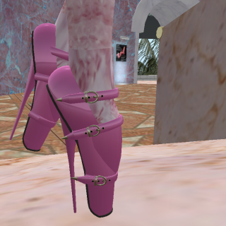 Second Life,fetish,ballet heels,neko,shopping,winter