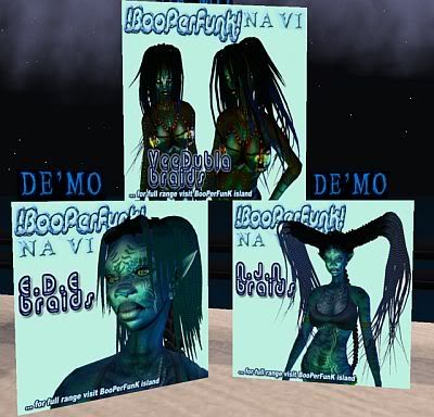 Second Life,Avatar,Na'vi,braids,fashion