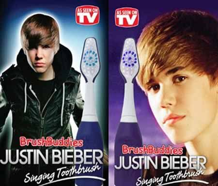 justin bieber singing toothbrush