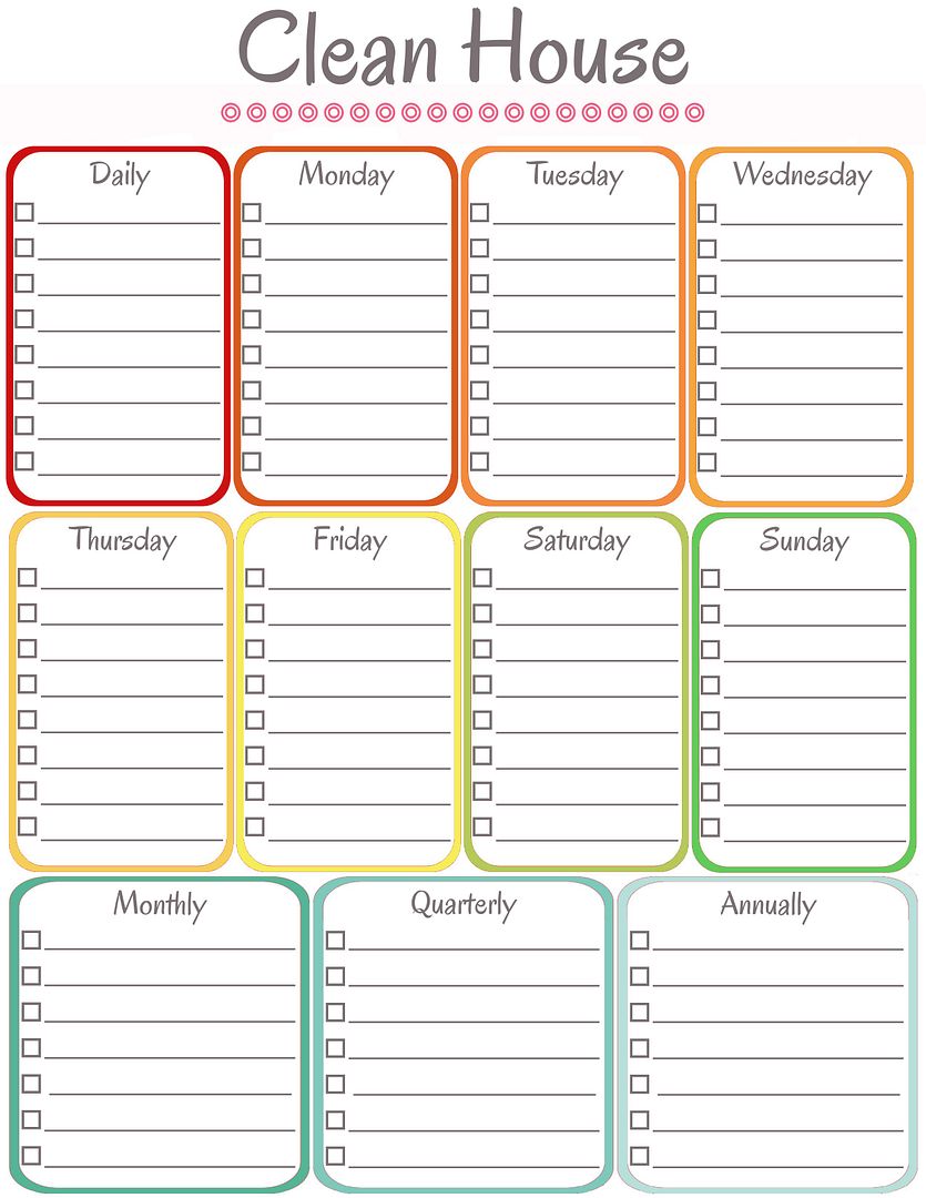 organization sweet home  time diy home:  Home worksheet Schedule Management Binder Cleaning