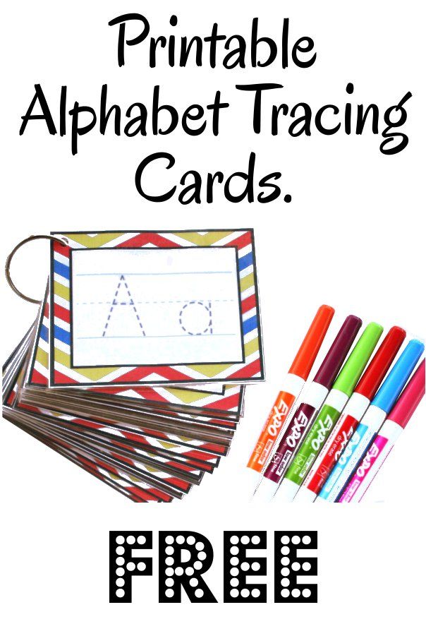 Letter Tracing Cards Printable Free