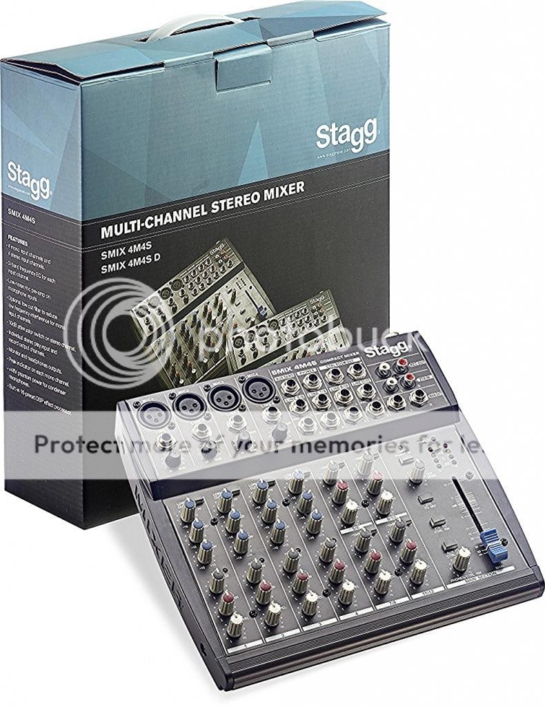 有關以下物品的詳細資料: stagg smix 4m4s multi-channel stereo