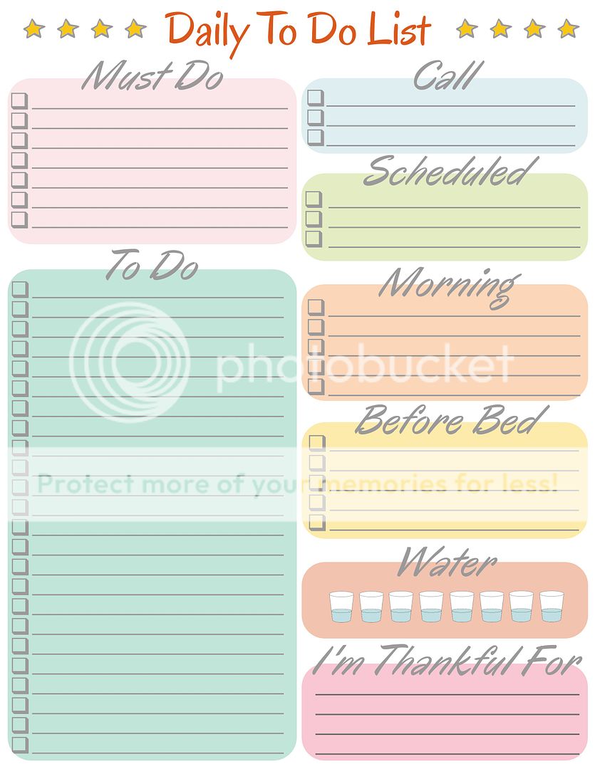 Keeping Resolutions with Printable Lists