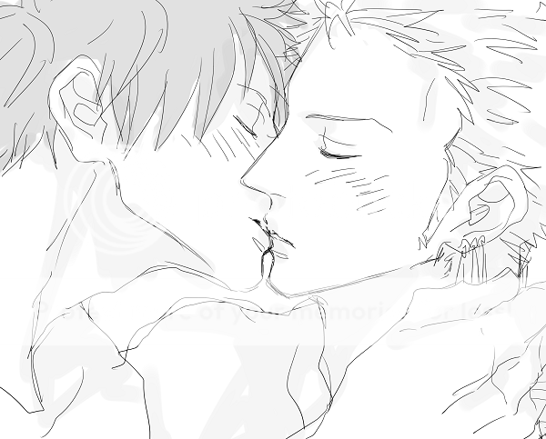 Luffy kiss Zoro